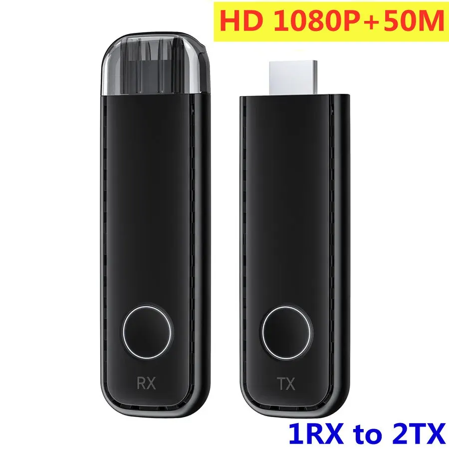 Ricetrasmettitore Wireless Da 50M Ricevitore Trasmettitore Video Hdmi Extender Tv Stick Screen Mirror Adapter Switch Dvd Pc To Tv Projector