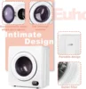 Compact Laundry Dryer, 3.5 cu ft Front Load Stainless Steel Clothes Dryers With Exhaust Pipe, 1500W, LCD Control Panel Four-Func 6