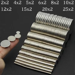 Super Strong Neodymium Round Magnets - Powerful Permanent Magnet - 200pcs (12x2mm)