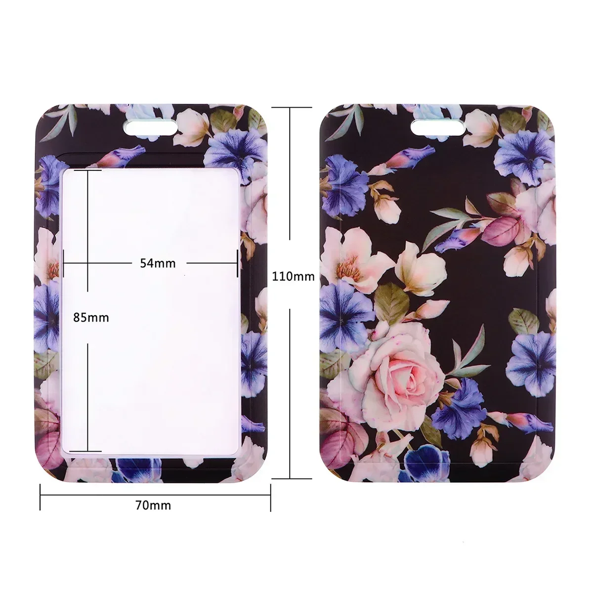 Flower Series Neck Strap Lanyards Keychain Badge Holder ID Credit Card Pass Hang Rope Lanyard For Keys Accessories