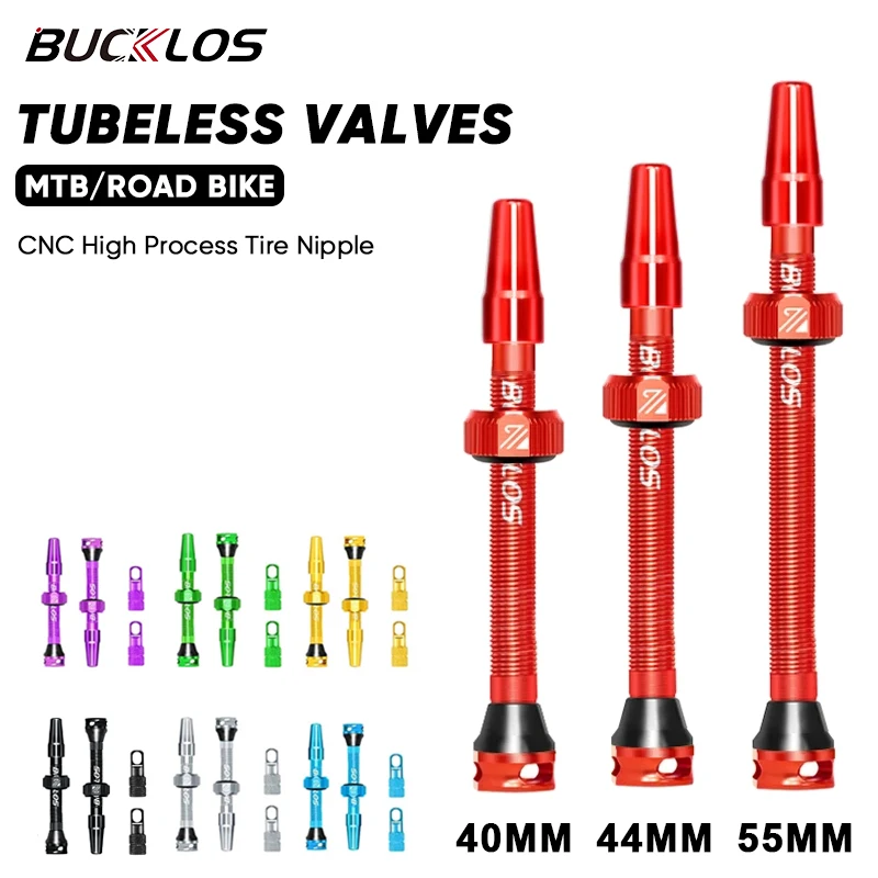 BUCKLOS MTB Tubeless Valves 40MM 44MM 55MM for Bicycle