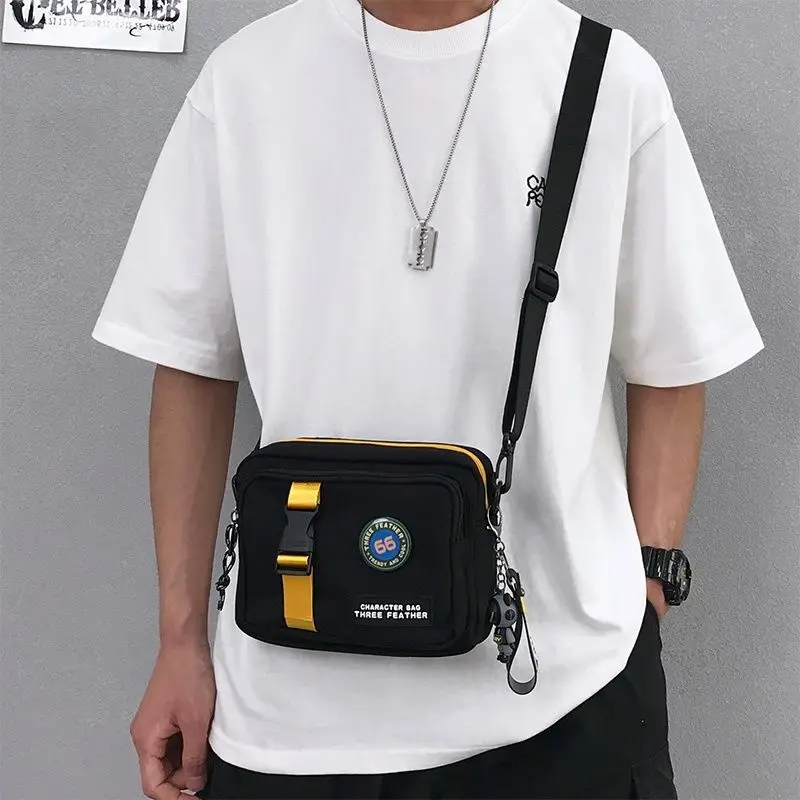 

Нейлоновая сумка-мессенджер, модная мужская сумка через плечо Ins для отдыха, маленькая Студенческая сумка-слинг через плечо