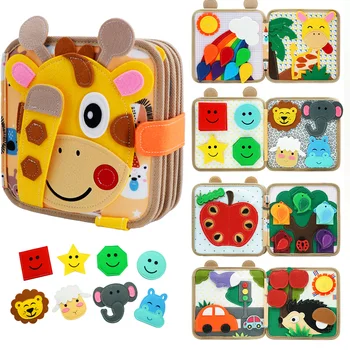 Giraffe Montessori Busy Book 1