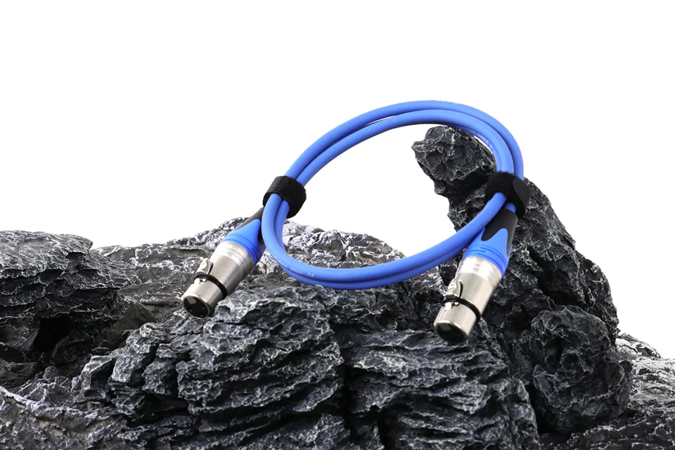 0,2 M-30M bunte 3pin xlr weiblich zu weiblich f/f Audio-Verlängerung kabel folie geflochten abgeschirmt für Mikrofon mischer verstärker – Detail 6