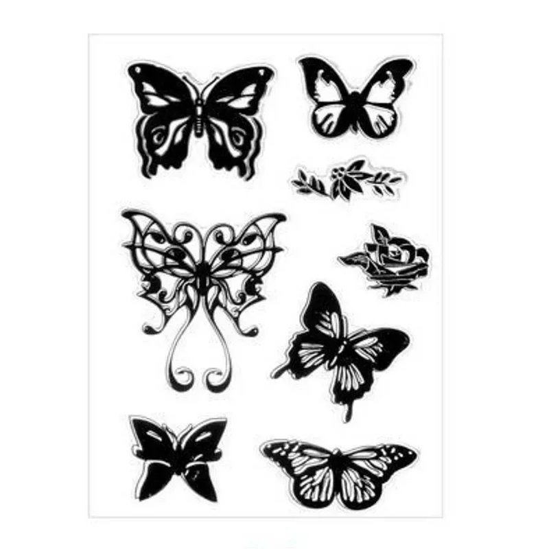 DIY Clear Silicone Stamps Transparent Rubber Seal Stamp Vintage Design For Card Making Bullet Journal Scrapbooking Daily Supply