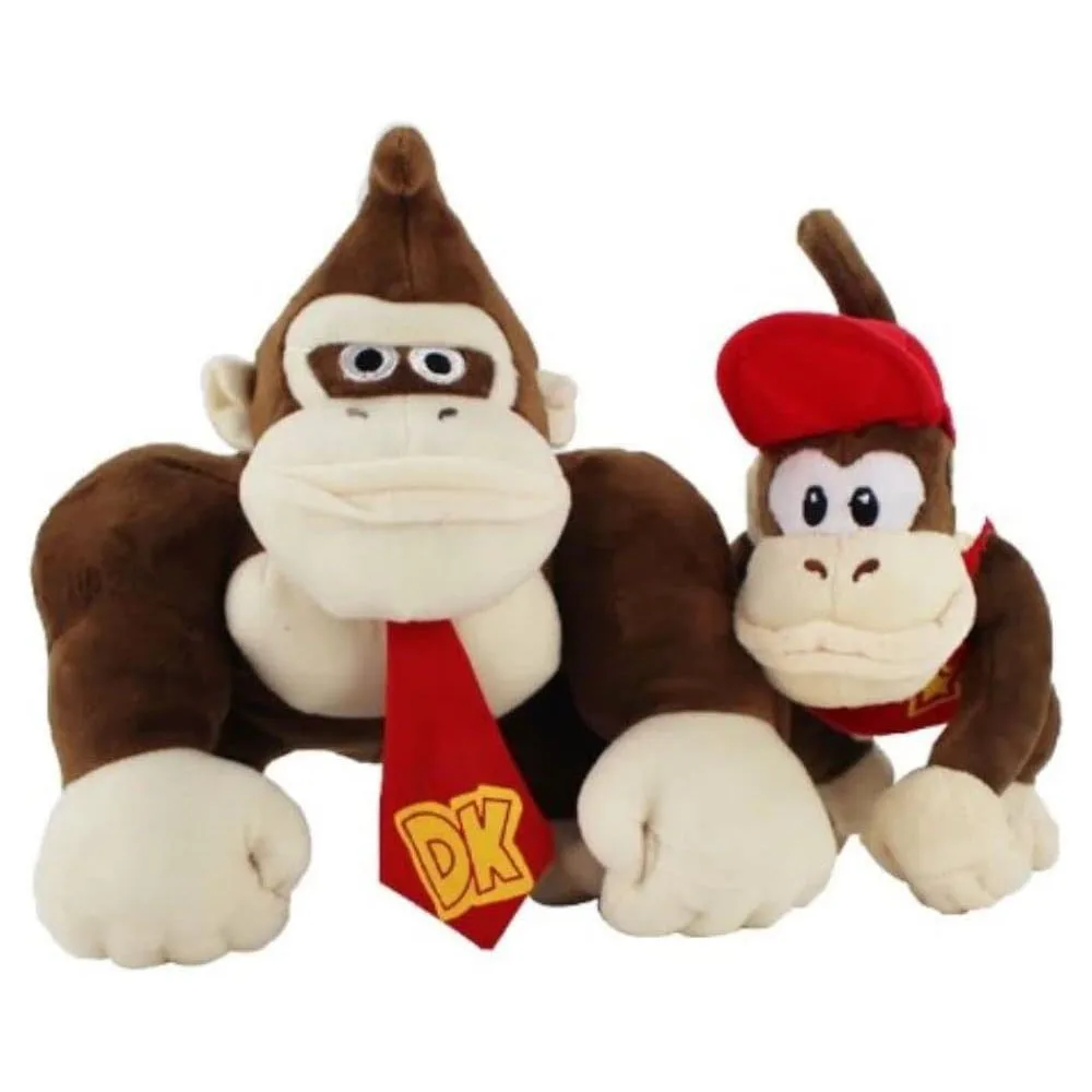 

1pc 19/25cm Monkey Donkey Kings Kong Diddy Plush Toy Soft Stuffed DK Plush Doll Toys Kids Gifts