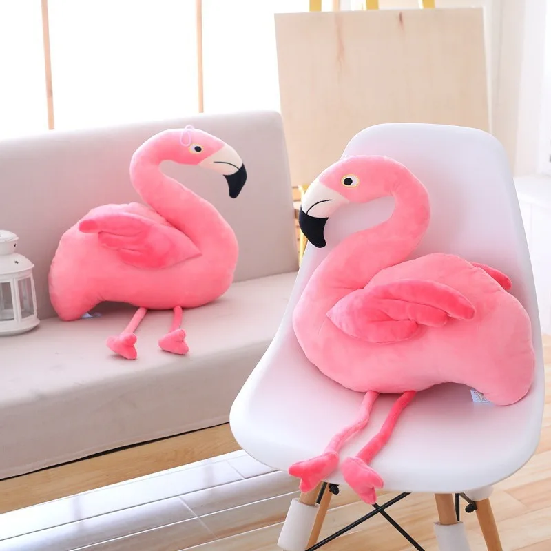 

80cm Realistic Flamingo Plush Toy Soft Plush Stuffed Animal Flamingo Pillow Kawaii Peluche Room Decoration Kids Birthday Gift