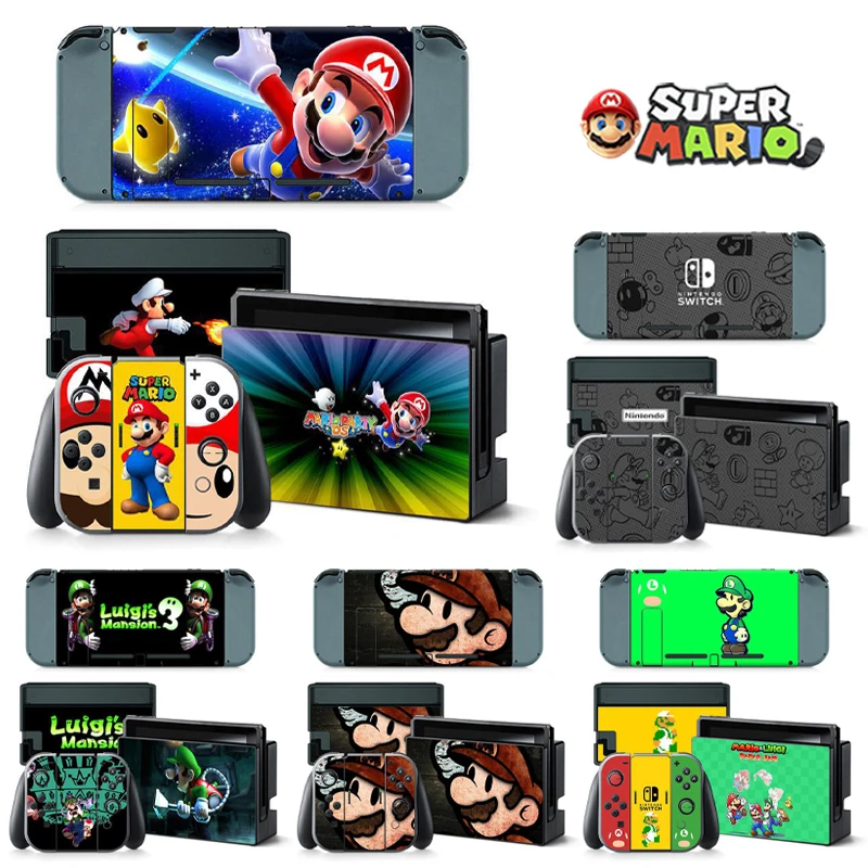 Super Mario Bros Switch Ns Skin Stickers Per Nintendo Switch Ns Console Di Gioco Controller Pellicola Protettiva Adesivo Decorativo Per Cover
