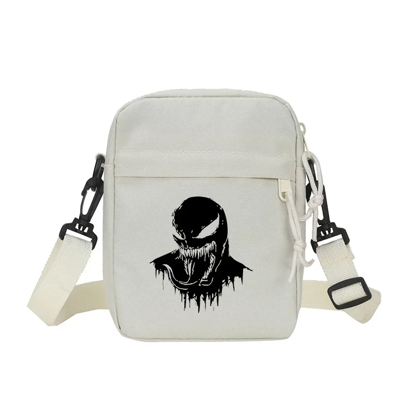 Venom Marvels Shoulder Bag Canvas Square Anime Crossbody Pack Men