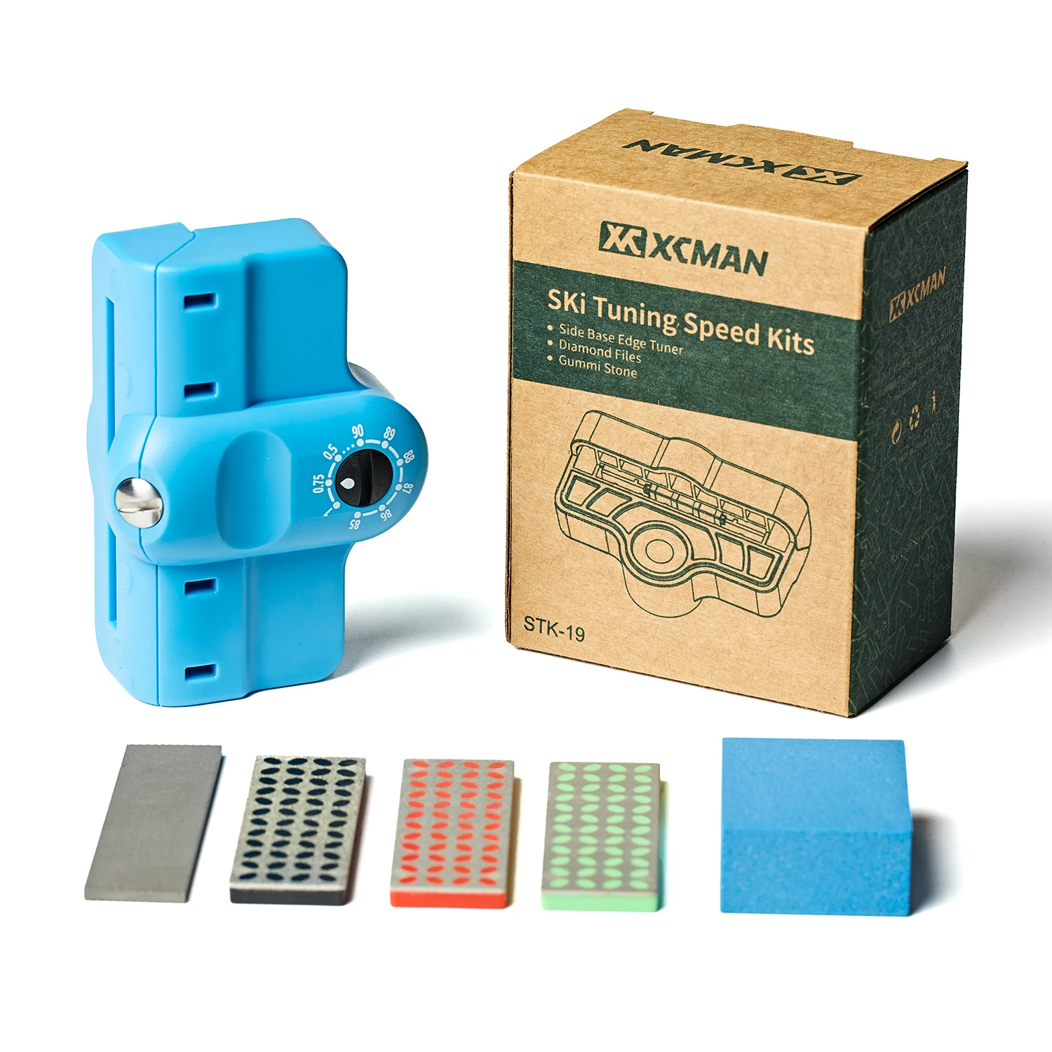 XCMAN Complete Ski Snowboard Tuning Edge Combo Kit with Ski Snowboard