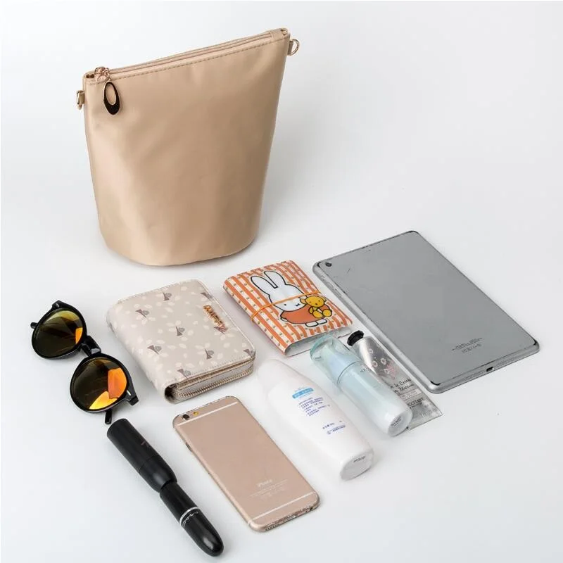 Organizer Bag for Bucket Handbag Bucket Bag Inserts (Apricot, Black, Coffee) 5