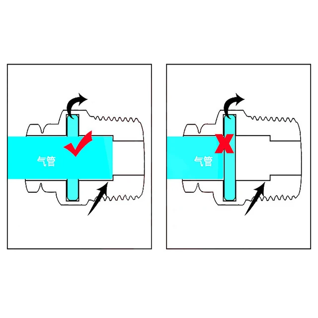 4/6/8/10/12 Mm Közvetlen Push Csatlakozó Nikkel Bevonatú Réz Pu Cső Gyorskioldó Pneumatikus Szerelvények - Image 3