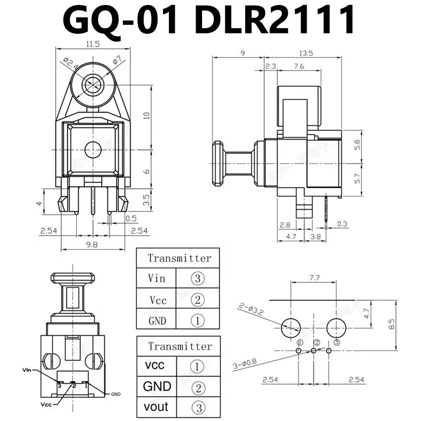 1PCS DLR2180 DLT1111A DLR2111 DLT1160 DLT-11E0 DLR1120 DLR21B0 DLR1152 Buchse Audio Optische Faser Empfang Terminal Stecker – Detail 3