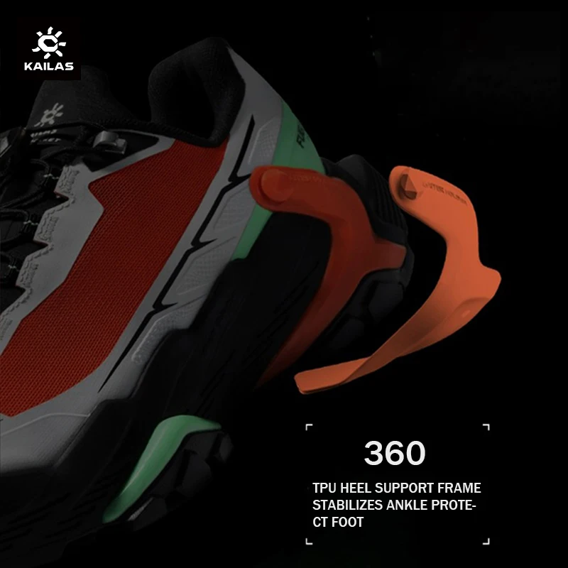 KAILAS DU zapatos de senderismo al aire libre para hombre, zapatillas con cordones, agarre potente, transpirables, cómodas, para correr, KS2313105 - Imagen 5