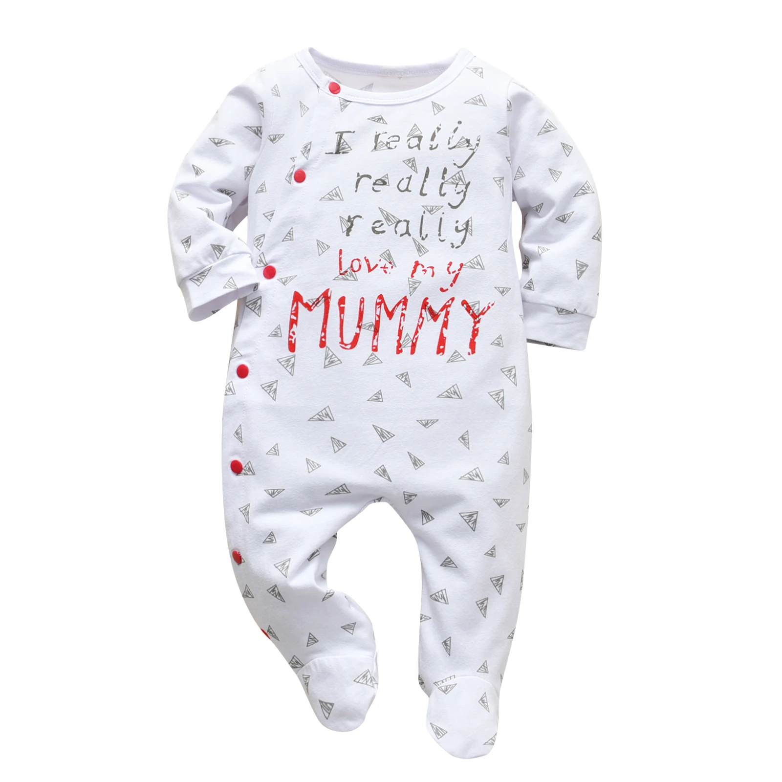 Newborn Baby Boys Girls Romper Cotton Long Sleeve MINI Letter One Piece Jumpsuit Pajamas Infant Clothes Outfit Crawling Clothing bamboo baby bodysuits	 Baby Rompers
