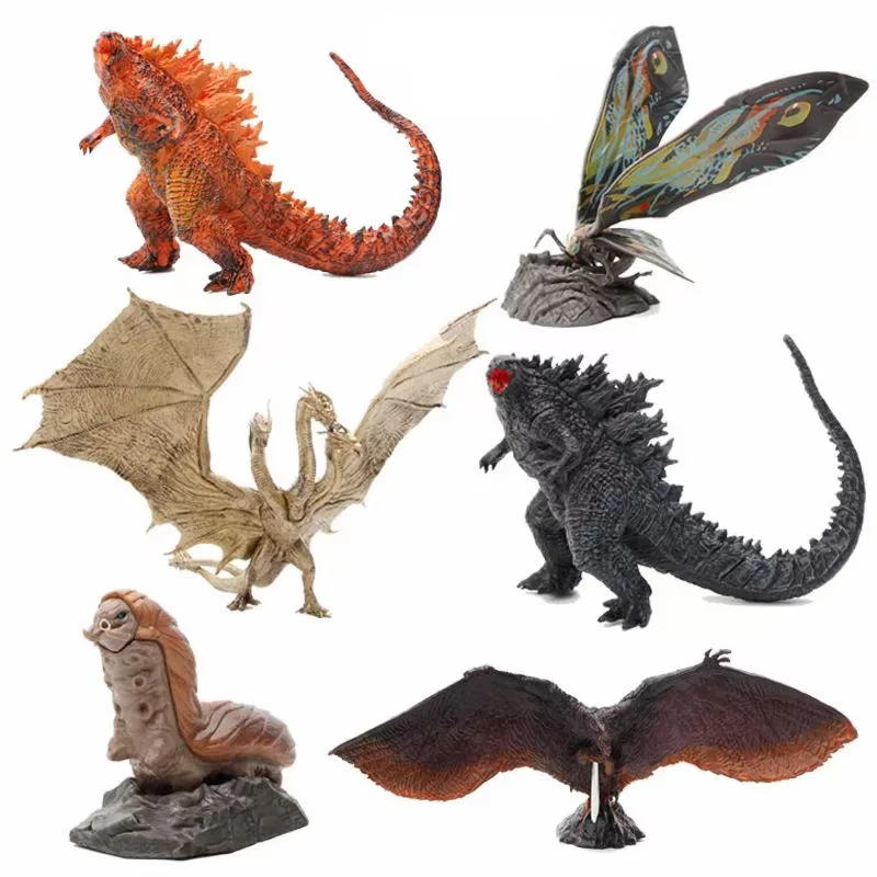 6 Pz/Set Movie Godzilla Dinosaur Godzilla Mothra Ghidorah Pvc Action Figure Model Toys 11Cm