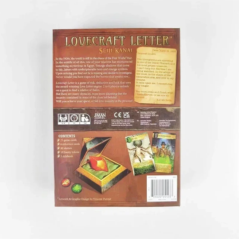 LOVECRAFT LETTER - Cthulhu Love Letter Game for Casual Parties 2