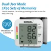 Wrist Blood Pressure Monitor Digital BP Monitor Rechargeable BP Machine with 2x99 Readings Memory Large LCD Display Voice 2
