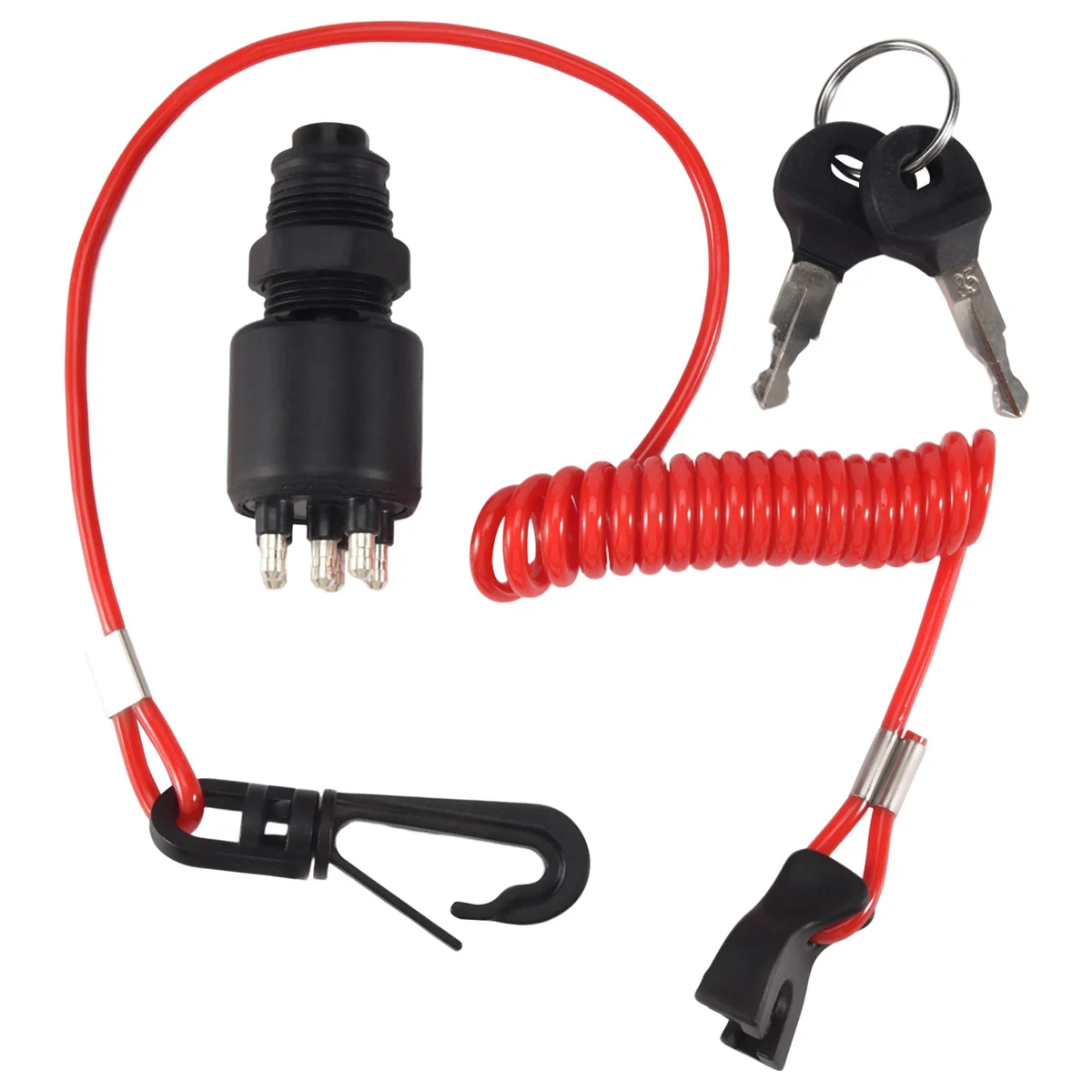 OMC BRP 1996 Up Johnson Evinrude Ignition Switch Lock Assembly - Foto 2