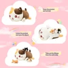 4pcs Cute Cat Family Throw Pillows 3 kittens Dolls Set Plush Toy Animals Pillows for Girl Kids Interactive Children's Plush Doll 5