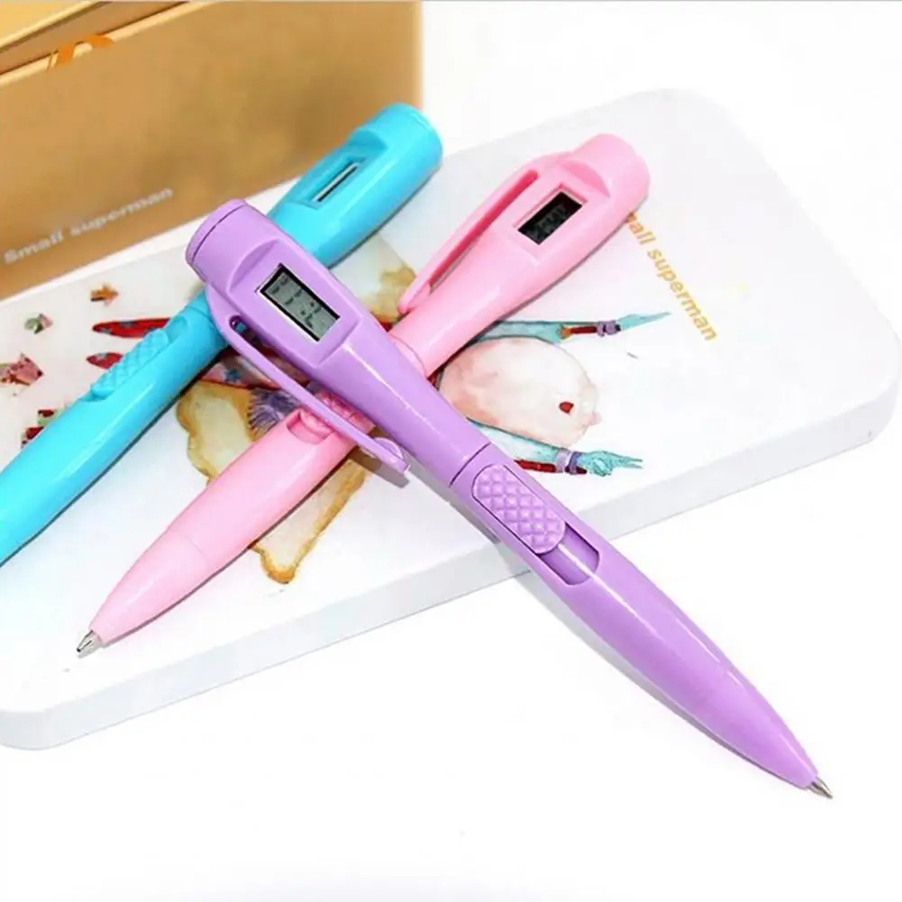 Digital Watch Pen Lightweight Clip Design Plastic Electronic Pen For Writing Special Purpose Ball Electronic Watch Test
