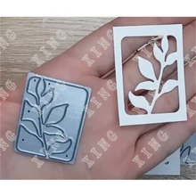 2022 Special Sale Solid Hollowed Leaf Border Metal Cutting Dies Diy Scrapbooking Diary Paper Card Gift Decoration Embossing Mold