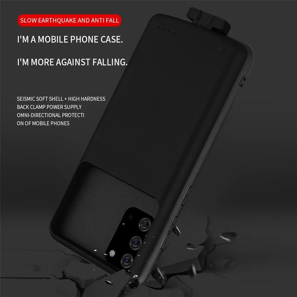 휴대용 충전기 커버, 삼성 갤럭시 S20 플러스 5G 배터리 케이스, 5000mAh 마그네틱 외장 배터리 보조베터리 충전 케이스