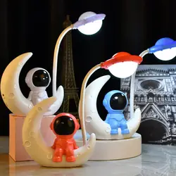 Nordic Cute Snail Desk Lamp USB Charging Pen Holder Lamp Kid LED Night Light Reading Lamp With Pen Organizer Table Light