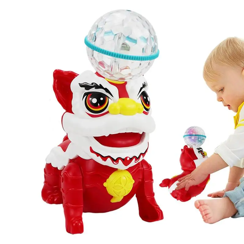 

Electric Lion Dance Toy Chinese Dancing Lion Toys With Light And Music Chinese Dancing Lion Toys Creative Interactive Sensory To
