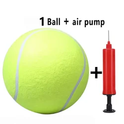 Large Inflatable Tennis Ball Pet Toy for Interactive Dog Play with Air Pump (1 Ball and air pump)