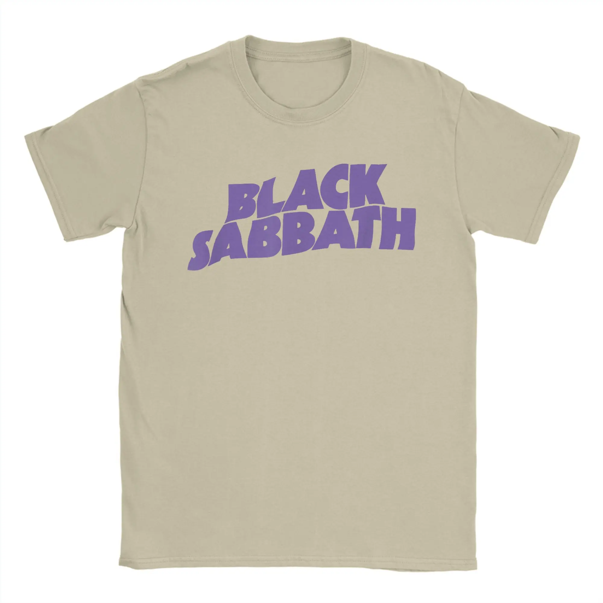 Vintage Inspired Black Sabbath Graphic Tee - Purple Logo, 100% Cotton Leisure Shirt