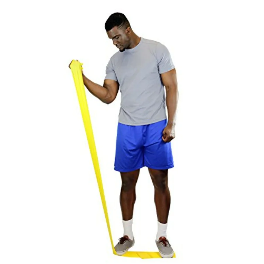 Low Powder Exercise Band, 50 yard roll, Yellow: X-Light