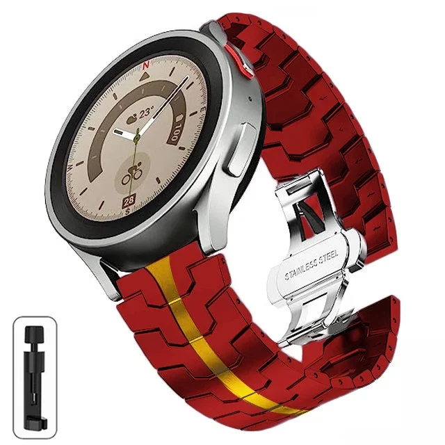 Premium Stainless Steel Watch Strap - Elegant and Durable Replacement Band, 20mm/22mm