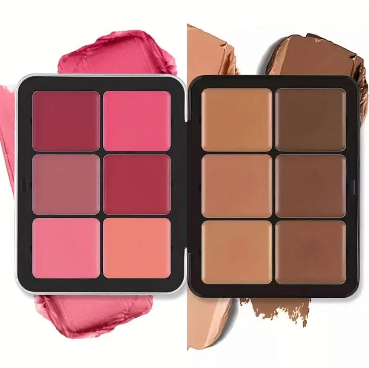 Blush Palette Creamy Matte Rouge Concealer All-in-One Makeup 16 Colors