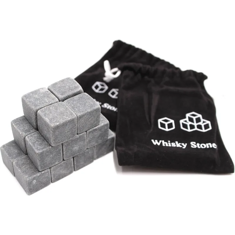 Rocks for Whiskey-No Water Dilution Whisky Natural Rocks Bar Wine Cooler Perfect for Party Wedding Gifts