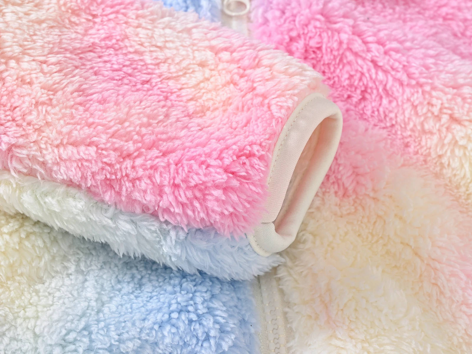 Girls Woolen Hooded Coat Solid Color Zipper Coat Children's Winter Clothes girls winter coat
