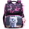 Orthopedic School Backpack For Girls Cartoon Cat Primary School Grade 1 Students Bags Kids Satchels Female Bookbag 7-9 Years 6