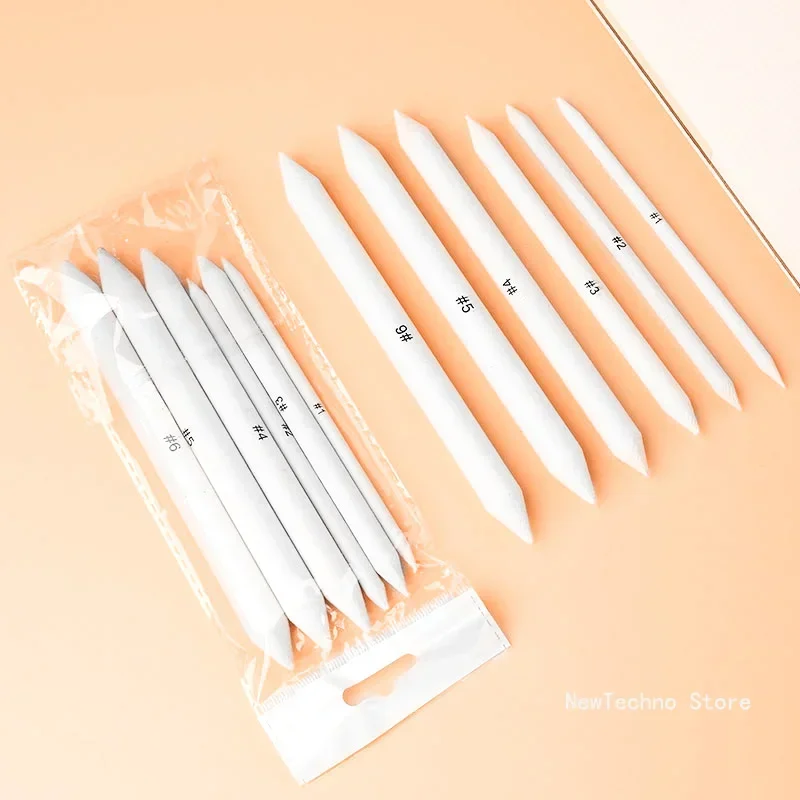 페인팅 스미어링 펜 전문 스케치 용지 지우개 펜 블렌딩 스텀프 아트 도구 스케치 펜 3개/6개 세트