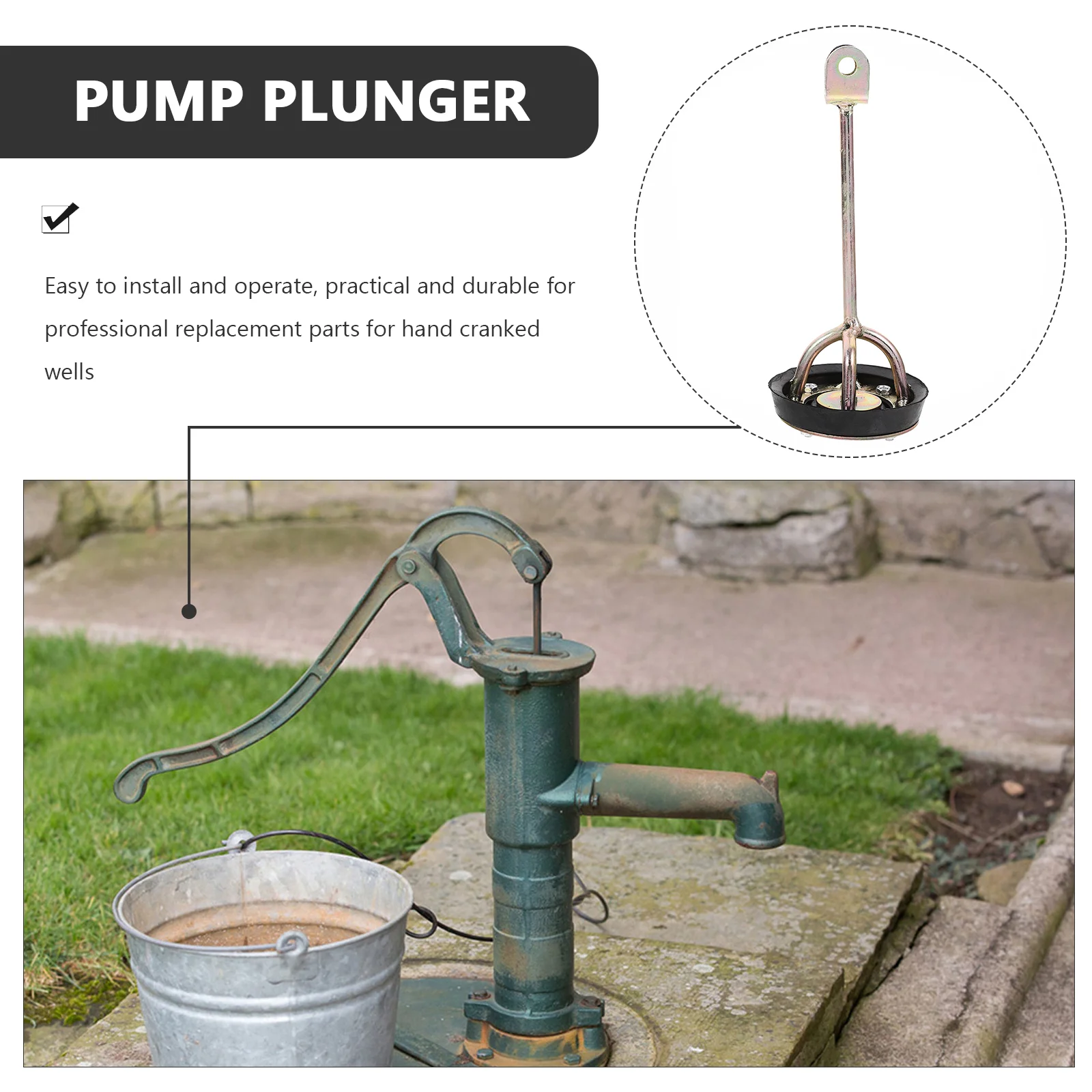 Professional Water Pump Core Sturdy Pitcher Pump Part Small Water Pump Replacement professional pitcher pump part 2