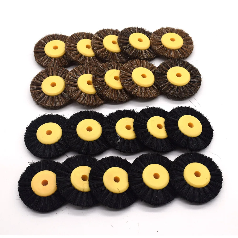 12PCS55MMPolishingBrushBlackBrownBristleBuffingAbrasiveBrush