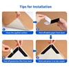 Carpet Non-slip Sticker Reusable Washable Anti Curling Carpet Patch Fixed Stickers Floor Rug Mat Tape Gripper Corner Pad Patches 4
