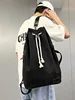 American-Style Canvas Backpack Shoulder Bag round  Retro Package Sport Gym Bag Backpack Bucket Bag Men рюкзак мужской mochila 2