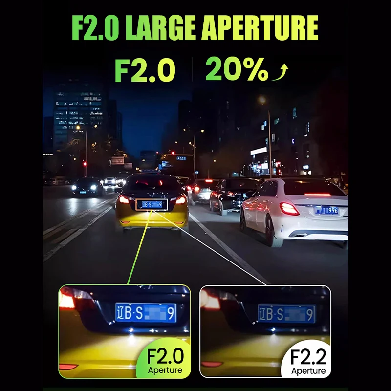 Car Driving Recorder Dashcam with Mini Screen Universal Hidden Type WiFi 170&deg; Wide-Angle Night Vision Dash Cam