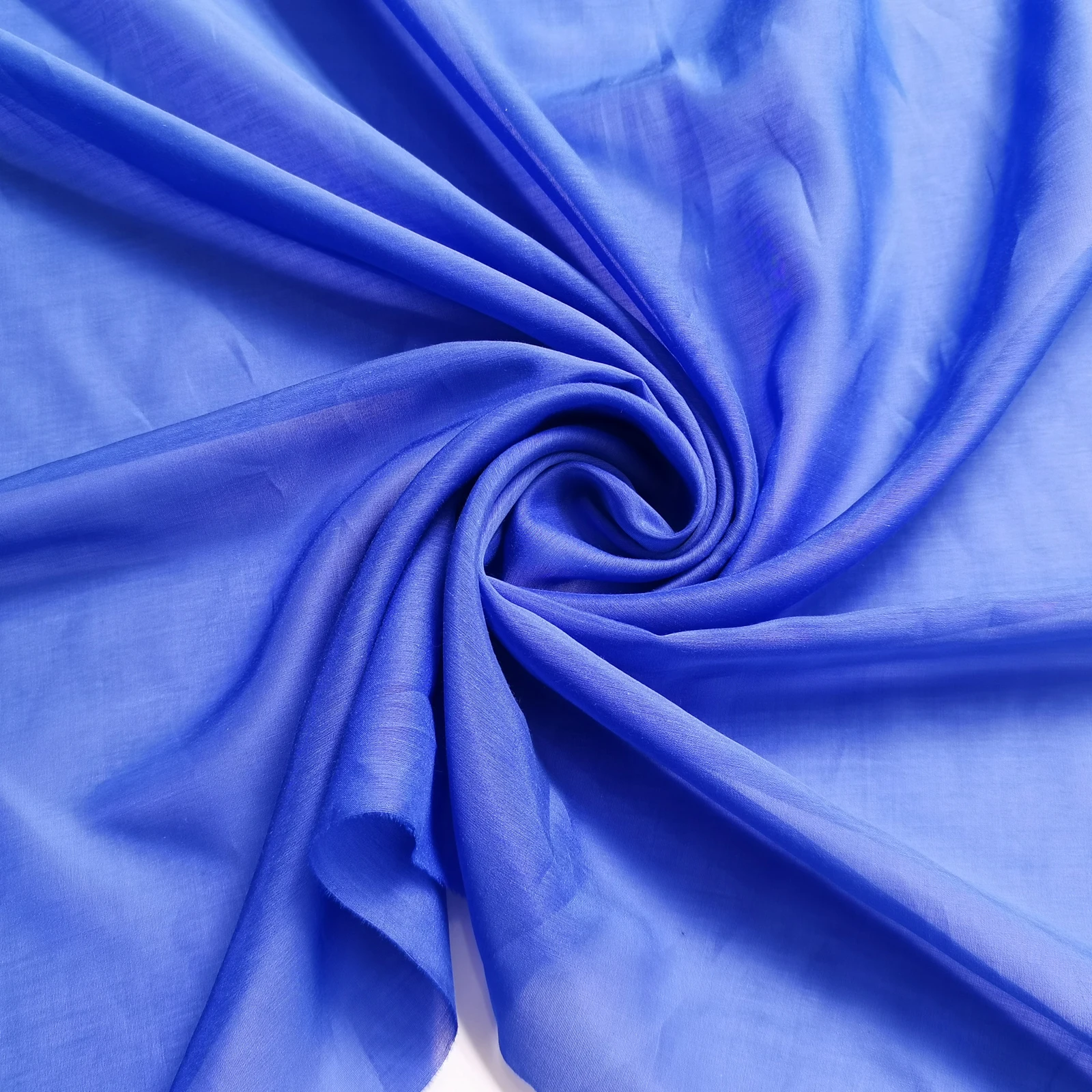 Luxurious Mulberry Silk Cotton Blend Fabric in White and Black - Perfect for Dresses, Scarves, and Decorations