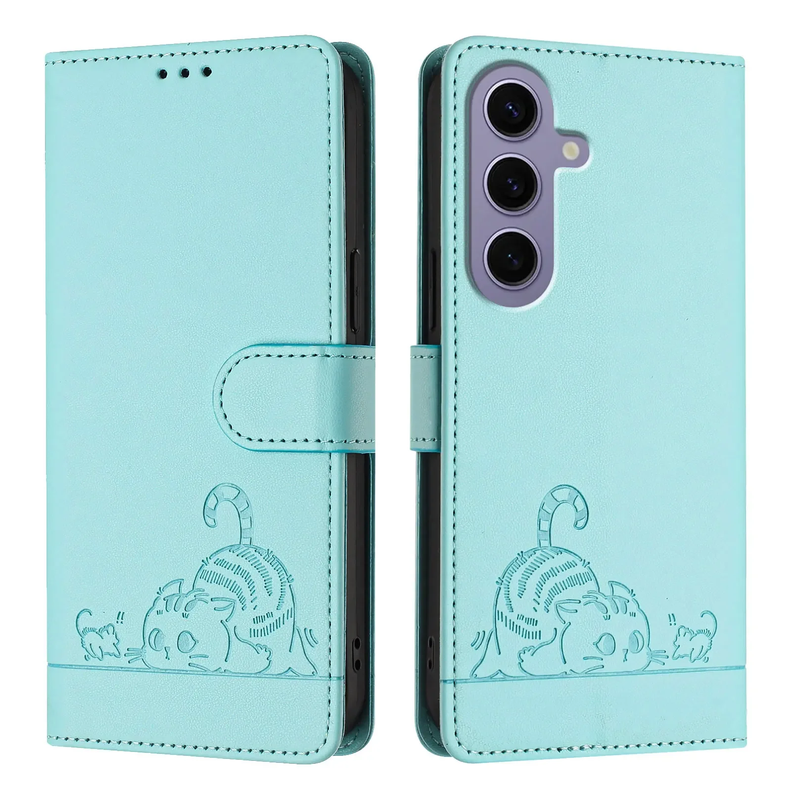 Leather Wallet Flip Phone Case with Strap – Elegant and Versatile Design