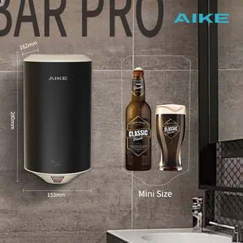 AIKE Hands Dryer Compact Jet Air Automatic Hand Dryer Stainless Steel Smart Senser Drying Hand Machine For Bathroom Toilet 1350W 1