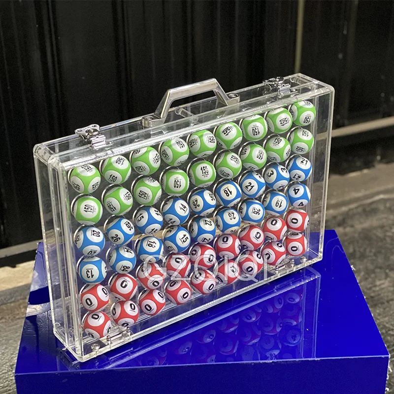Thickened acrylic ball box 50 ball bingo storage box