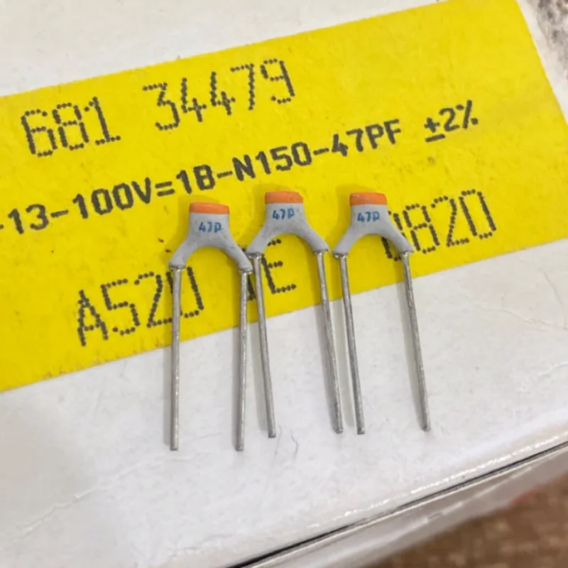 

5PCS 47PF 100V Imported VISHAY High Frequency Silver Film Porcelain Chip Capacitors 100V 47P 47PF 2%