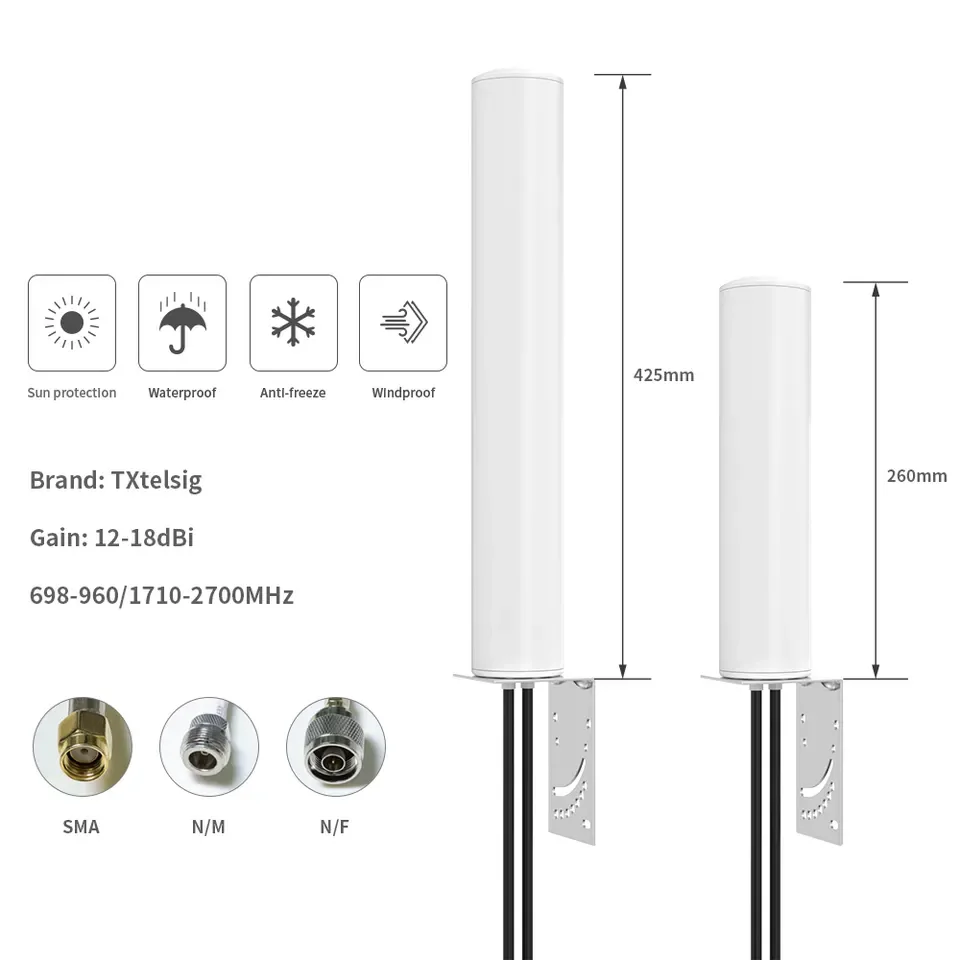 

omni mimo 5g cpe pro antenna outdoor 5g antenna 600-3800mhz high gain 20dbi antenna for 5g cpe pro router