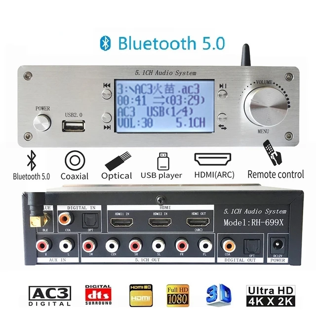 Decodificador Tv Digital Metal Convertidor Botones Usb Hdmi